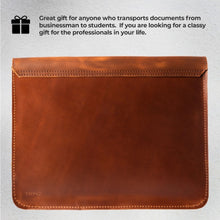 Load image into Gallery viewer, Leather File Folder and Document Holder