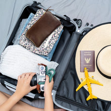 Load image into Gallery viewer, Leather Makeup Pouch and Cosmetic Bag