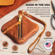 Load image into Gallery viewer, Slash Zippered Coin Pouch