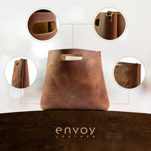 Load image into Gallery viewer, Minimalist Handbag Leather Tote
