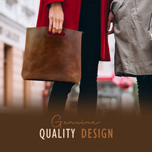 Load image into Gallery viewer, Minimalist Handbag Leather Tote
