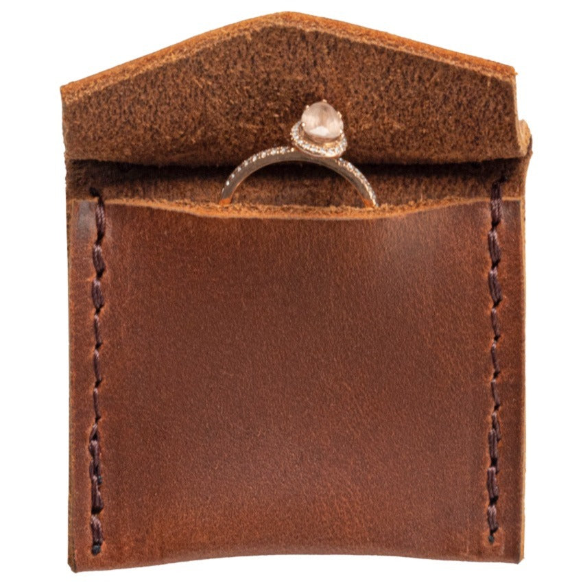 Leather Wedding Ring Case