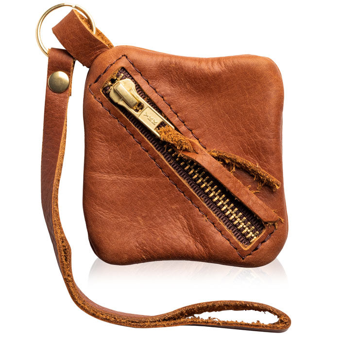 Slash Zippered Coin Pouch